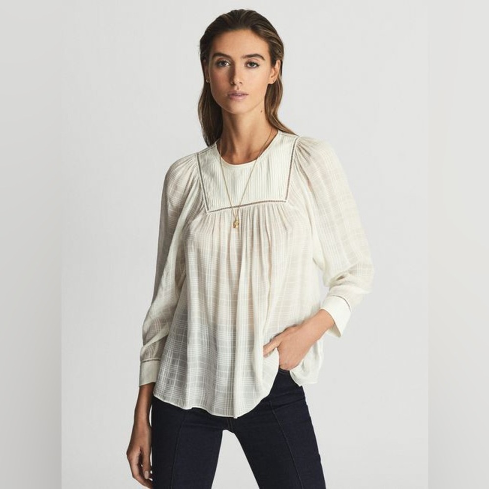 NWOT REISS MARCIA
LADDER INTEREST BLOUSE Size 2 $240